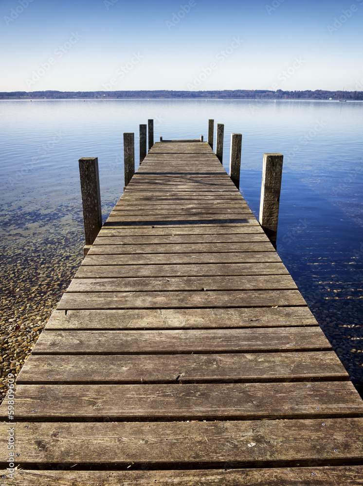 wooden jetty