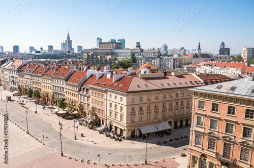 Krakowskie Przedmiescie street in Warsaw photo