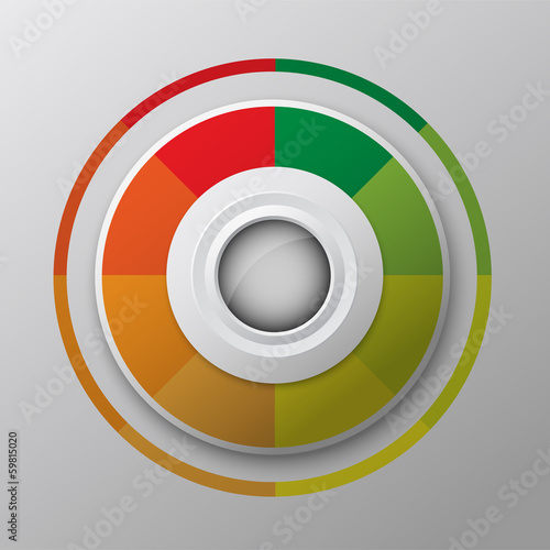 modern circle button design