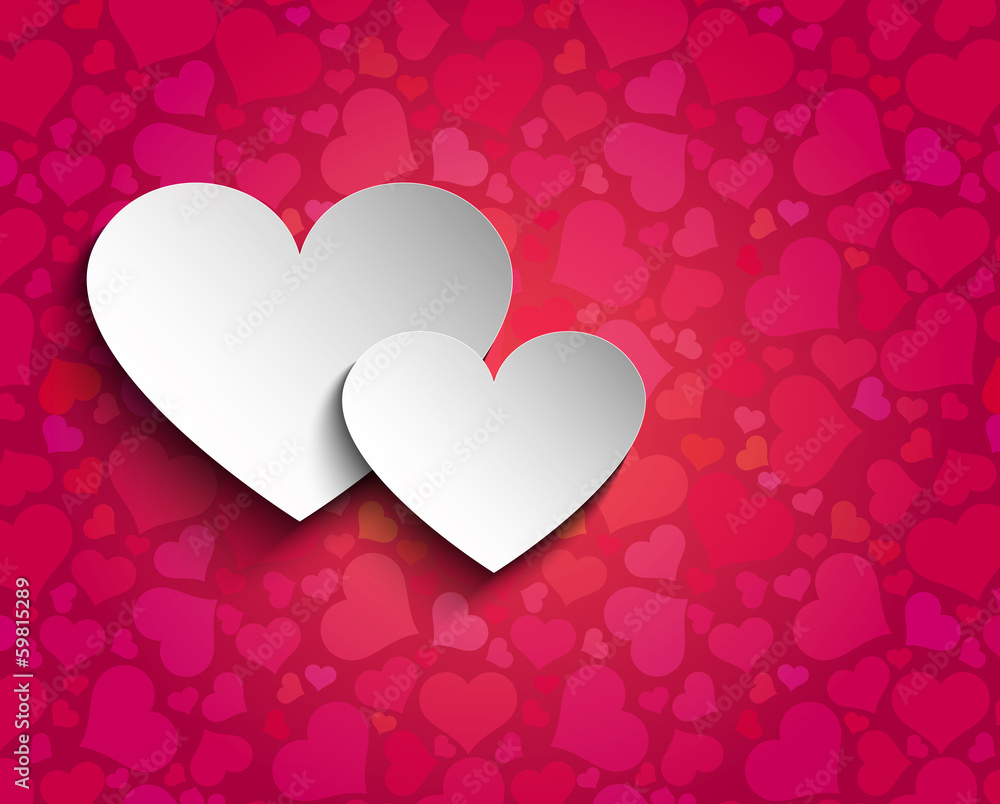 Cute hearts background