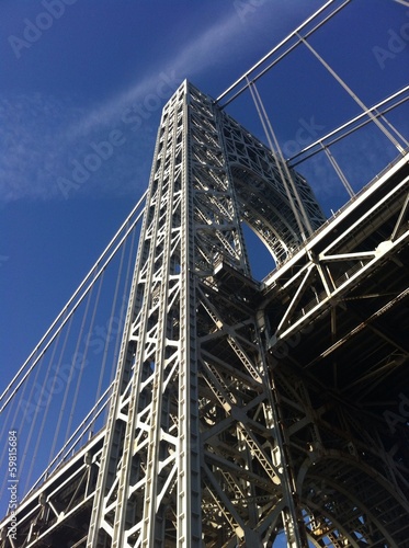 Pilar del puente George Washington Bridge en Nueva York
