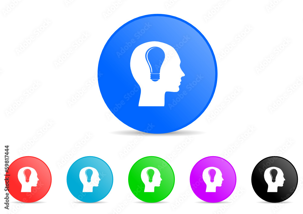 head icon vector set head icon vector set