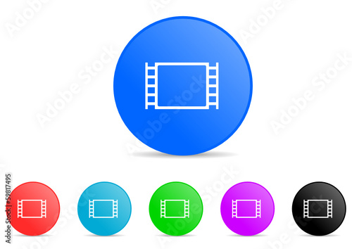 movie icon vector set
