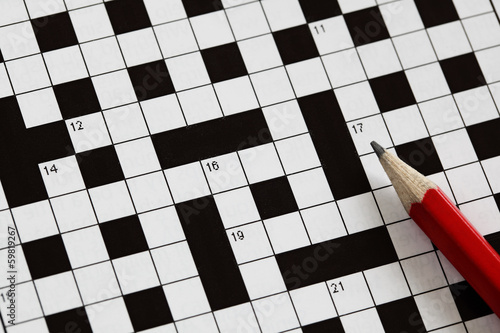 Tableau sur toile Crossword puzzle