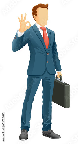 Faceless businessman