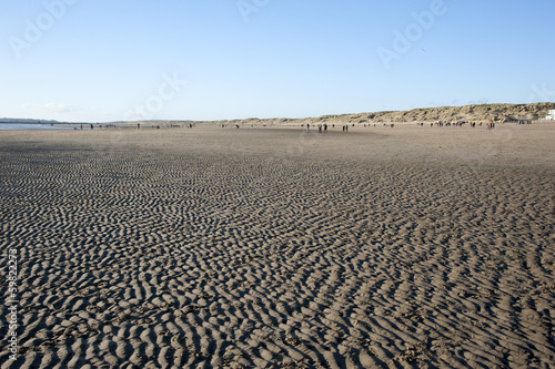 Camber Sands East Sussex  English seaside resort in wintertime photo