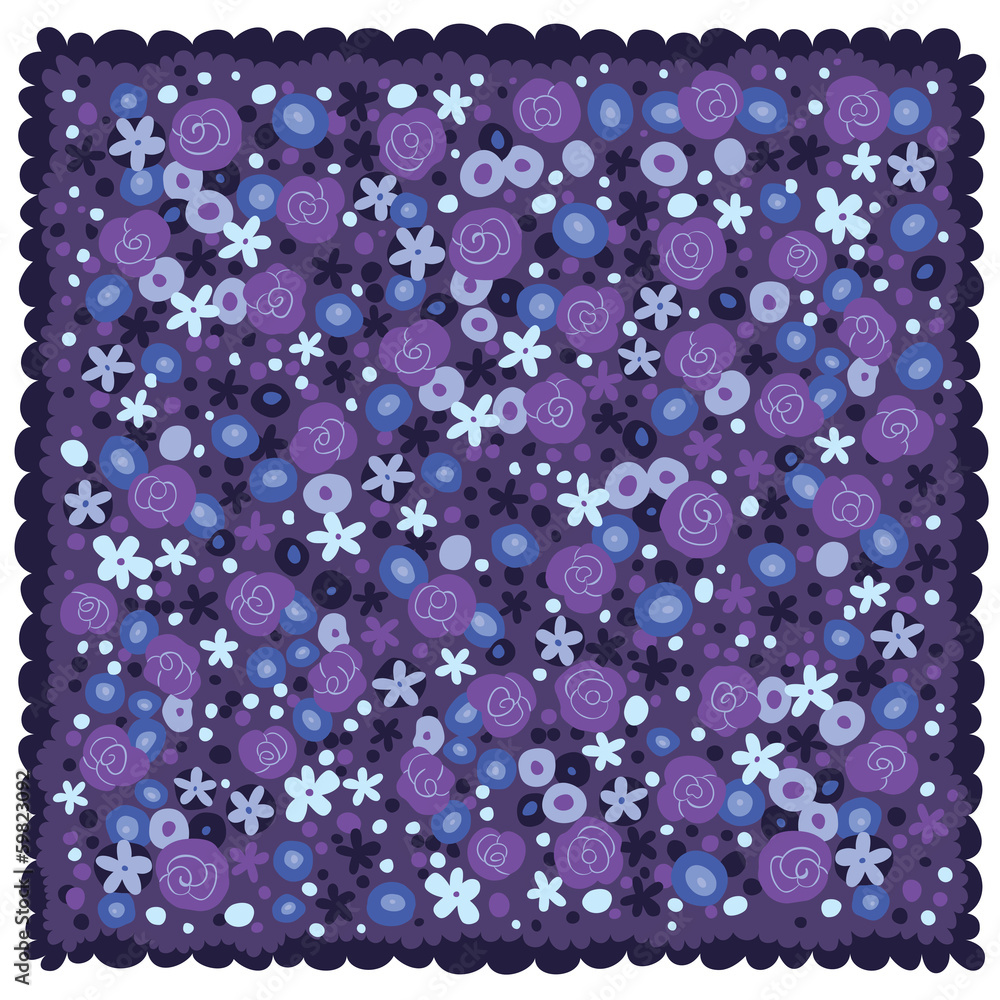 Violet blue flowers background