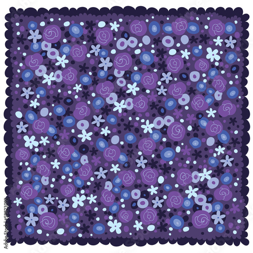 Violet blue flowers background