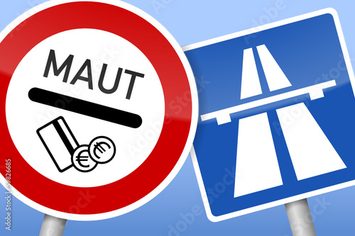 verkehrszeichen maut autobahn II