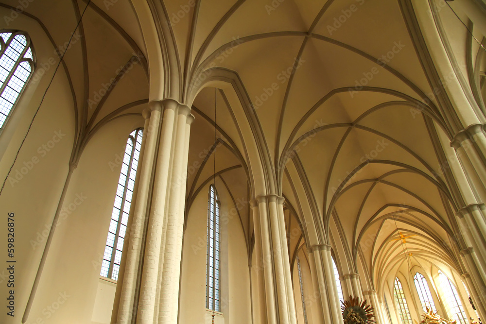 Interior of the Marienkirche in Berlin, Germany.