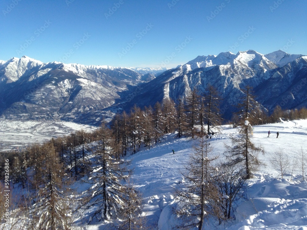 pista da sci panorama pista da sci panorama