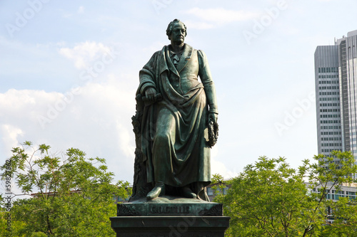 Goethe Statue in Frankfurt am Main photo