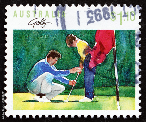 Postage stamp Australia 1989 Golf, Sport and Recreation