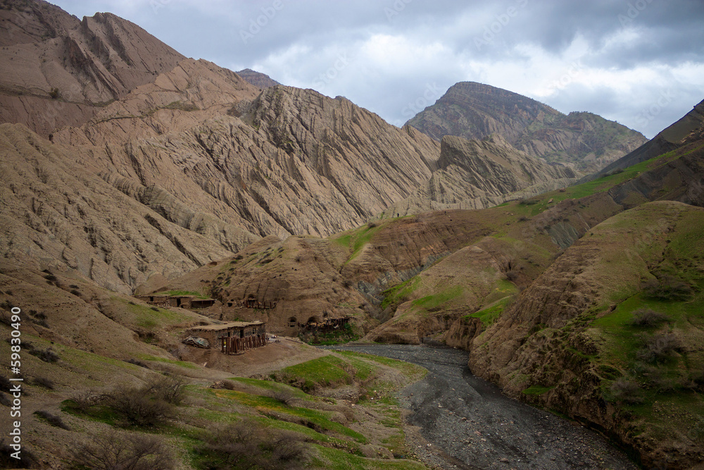 Countryside of Zardkouh mountains in Iran