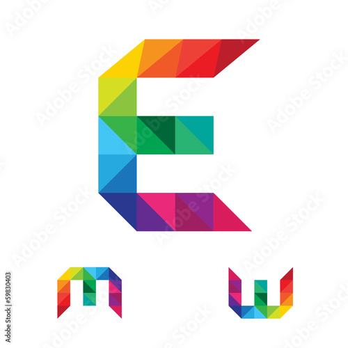 Free Download E M W Letter Logo - GFXLoad