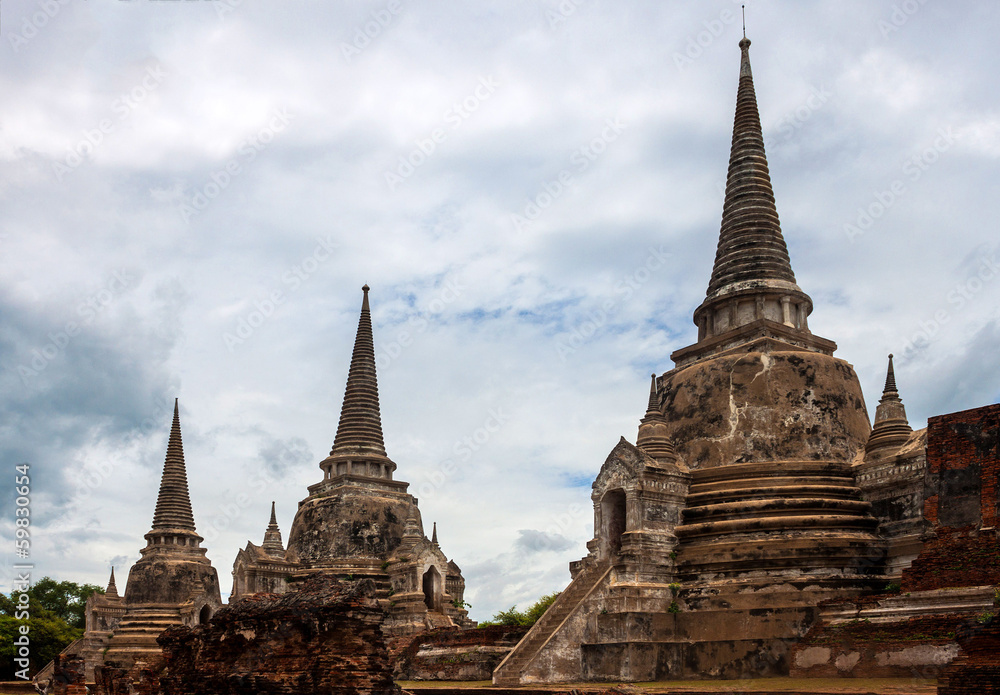 Wat Phra Sri Sanphet Temple in Ayutthaya, Thailand Wat Phra Sri Sanphet Temple in Ayutthaya, Thailand