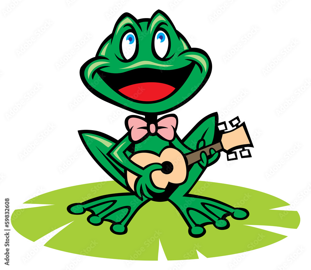 Obraz premium singing frog