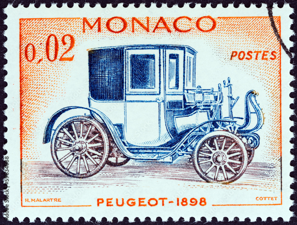 Peugeot car of 1898 (Monaco 1961)