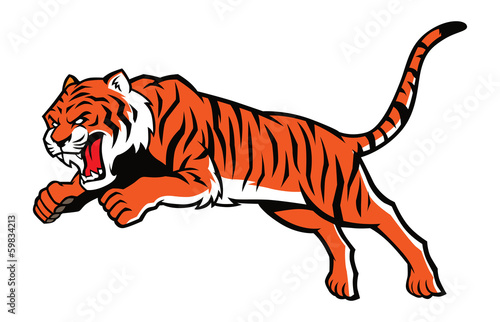 jumping tiger