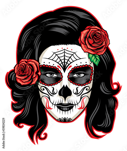 muerte girl face
