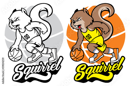 squirrel basketball mascot