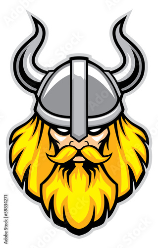 viking warrior head mascot