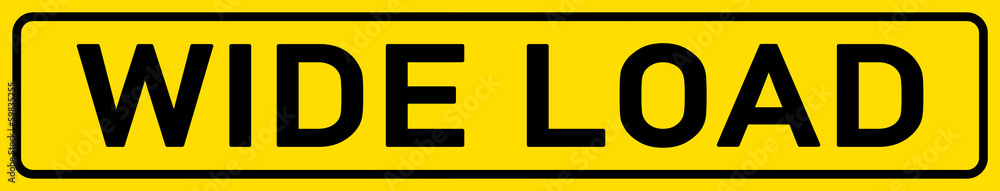 Fototapeta premium English Signs E300 - Wide Load