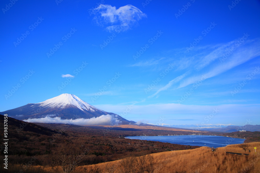 Mt. Fuji and Lake Yamanaka