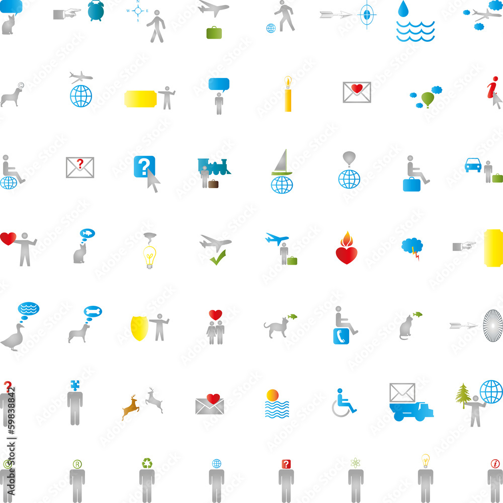 Fototapeta premium Logo, Hintergrund, Icon, Design-Elemente