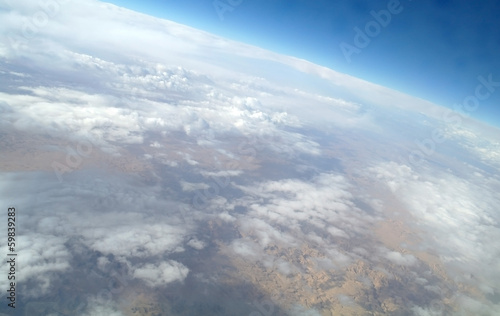Wallpaper Mural sky view of cloudscape and earth Torontodigital.ca