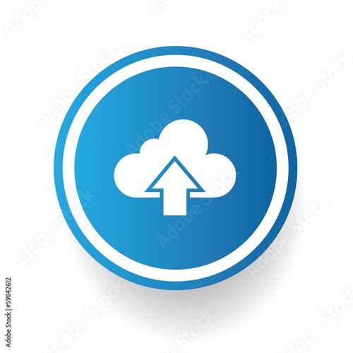 Input cloud computing symbol,vector