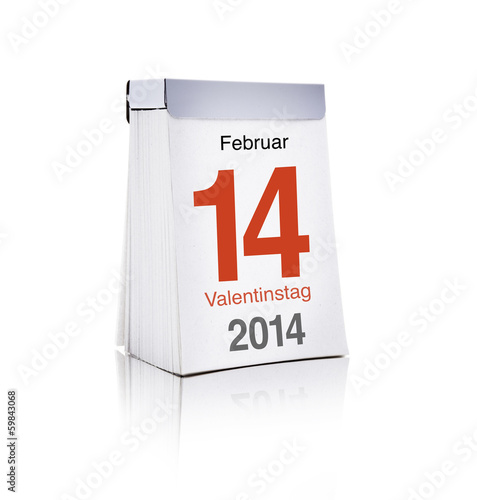 Valentinstag, Kalenderbaltt