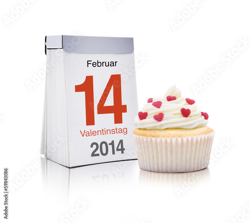 14 Februar mit Cupcake