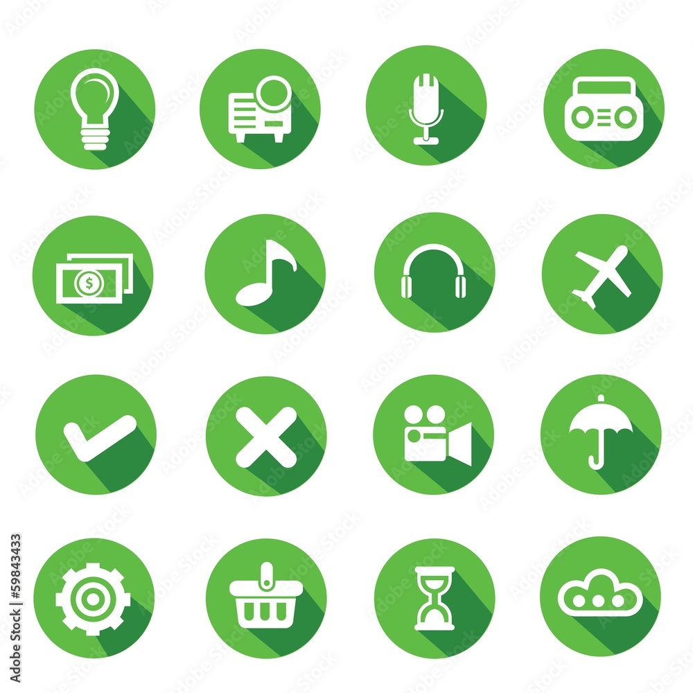 Web icons,Green version,vector Web icons,Green version,vector