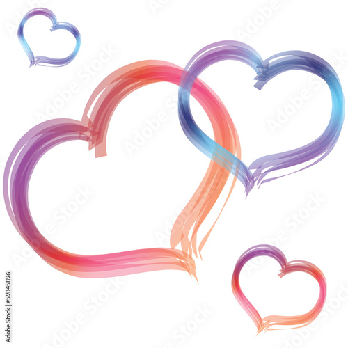 Heart shape design for love symbols, valentine seamless pattern