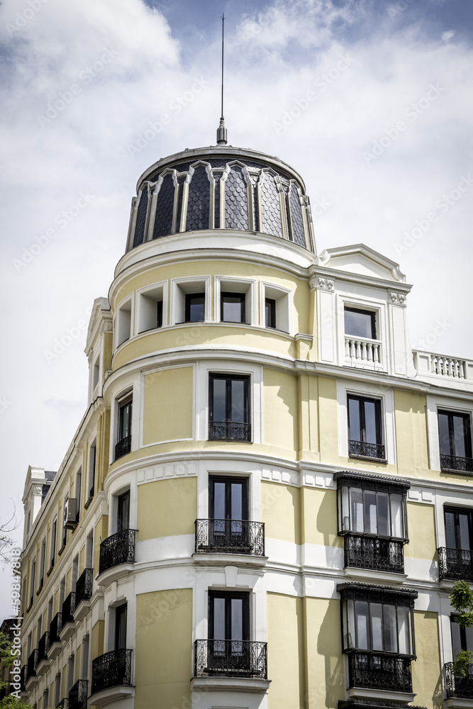Image of the city of Madrid, its characteristic architecture