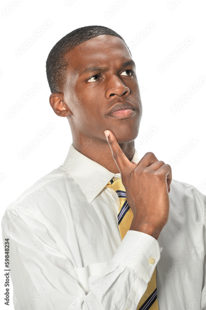 Portrait of Businessman Thinking Portrait of Businessman Thinking