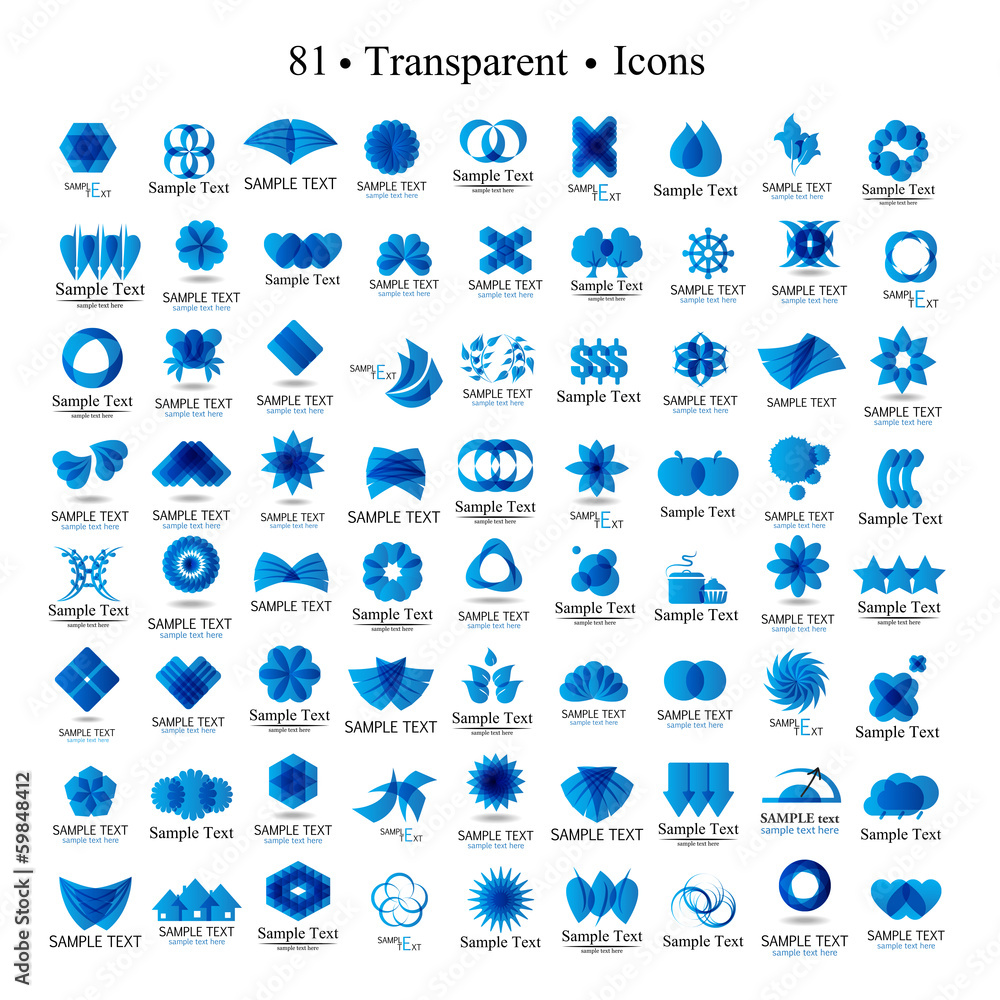 Unusual Icons Set - Isolated On White Background Unusual Icons Set - Isolated On White Background