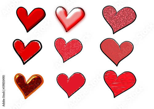 valentins herzen