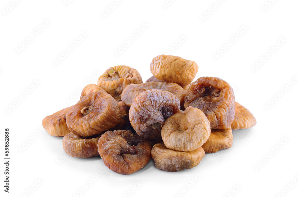 Dried figs isolated on white Dried figs isolated on white