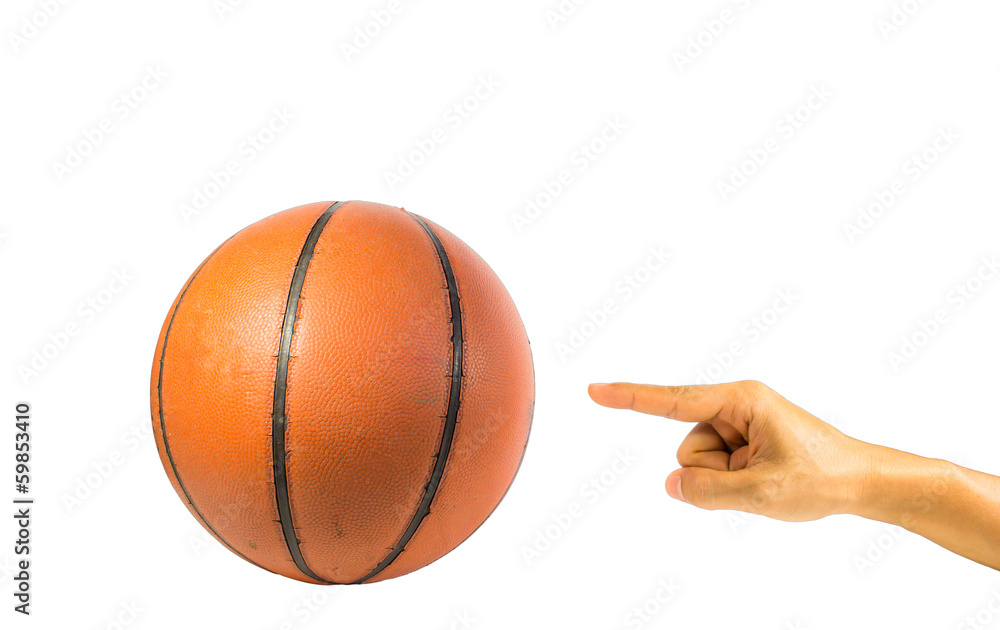 Basketball ball isolated over white background Basketball ball isolated over white background
