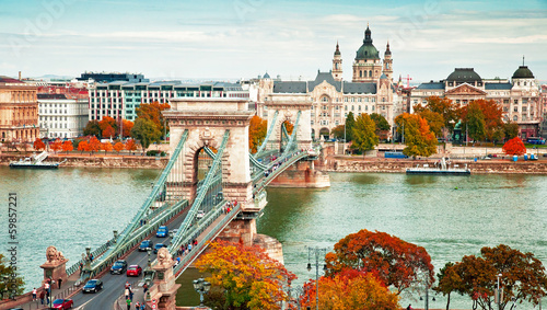 Canvas Print Budapest in autumn