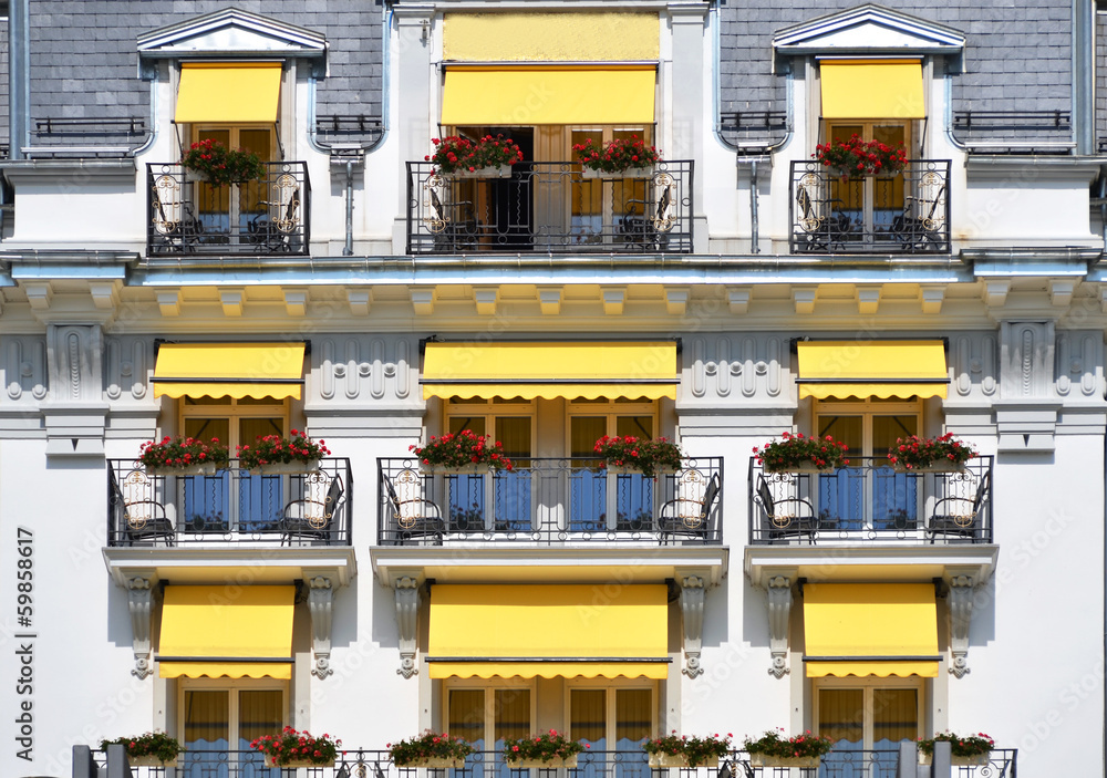 Obraz premium Balcony of a luxury hotel