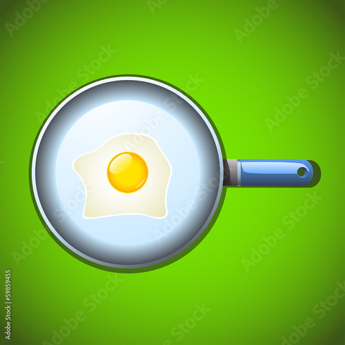 n illustration of pan with fried eggs on it