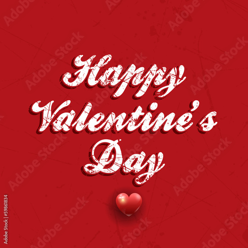 Grunge Valentines Day background
