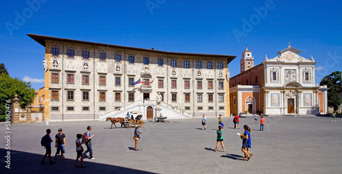 Obraz na plátně Pise, Piazza dei Cavalieri (place des cavaliers)