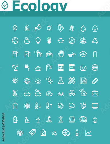 Ecology icon set
