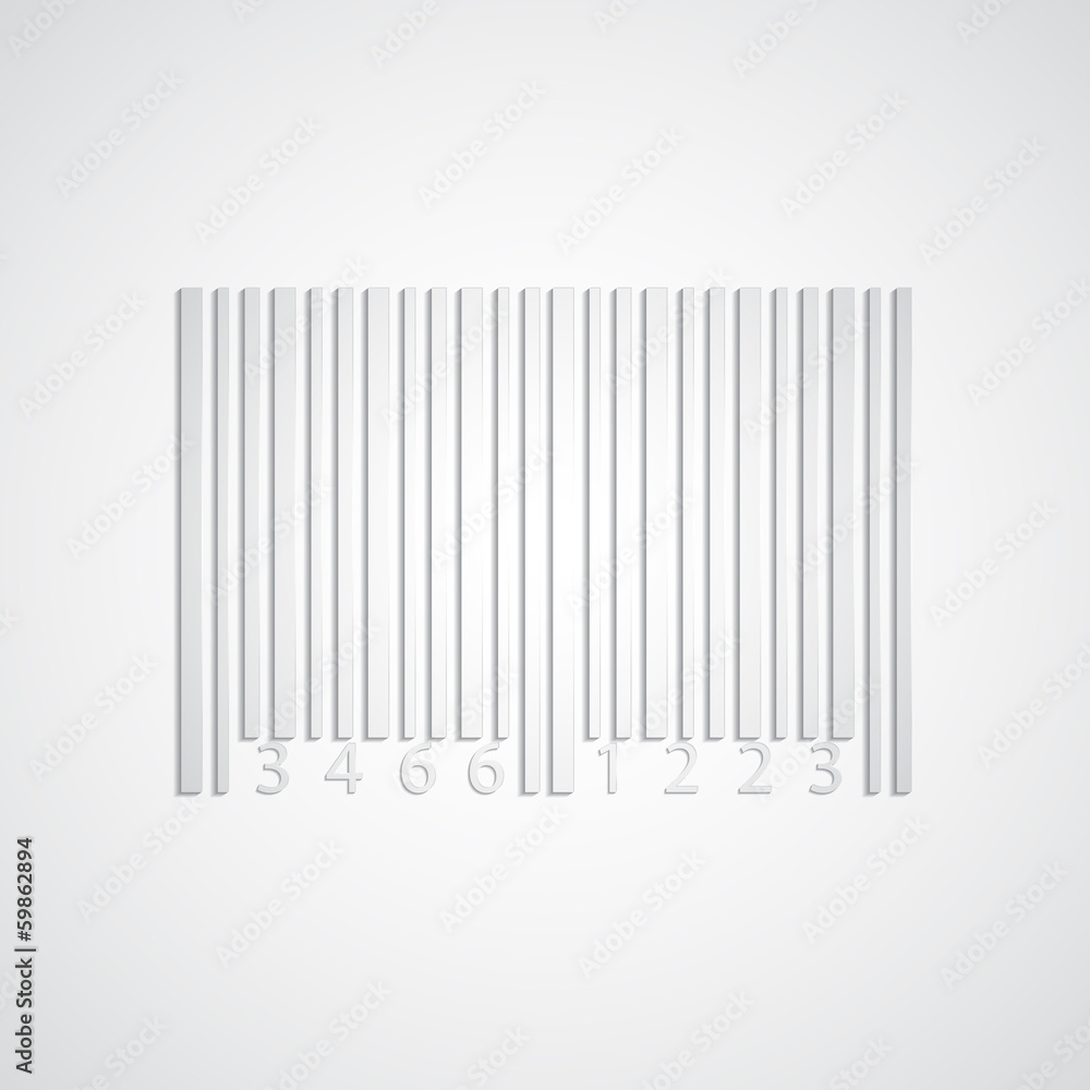 Background with paper barcode Background with paper barcode