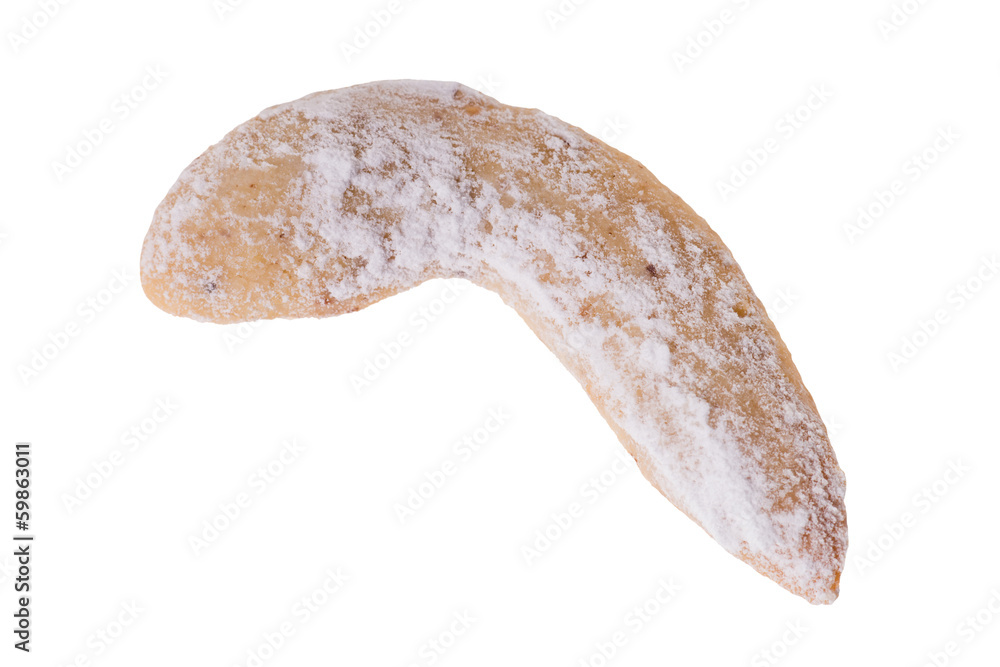Vanillekipferl isoliert Vanillekipferl isoliert