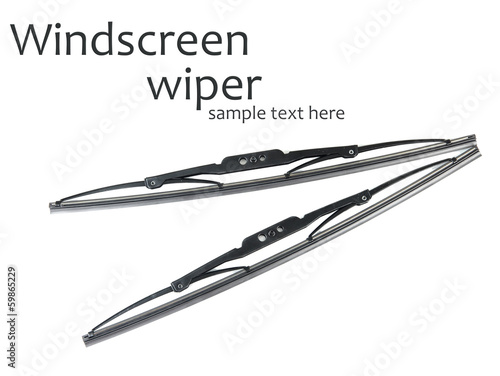 Windscreen wiper isolated on white